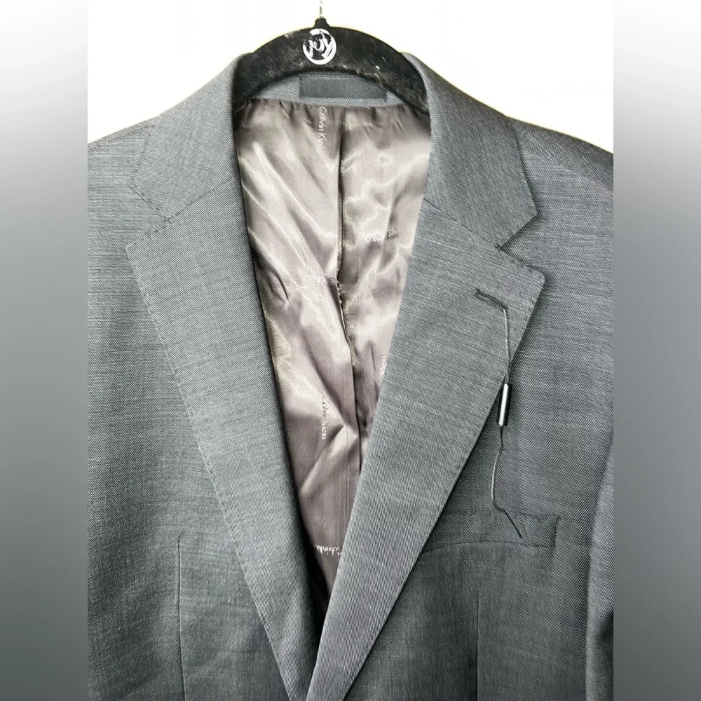 New ▶️ Calvin Klein ◀️  70% Wool Men’s Blazer Suit Jacket Slim Fit